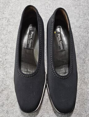 Paul Green Munchen Black Stretch Fabric Almond Toe Loafers Size 6.5